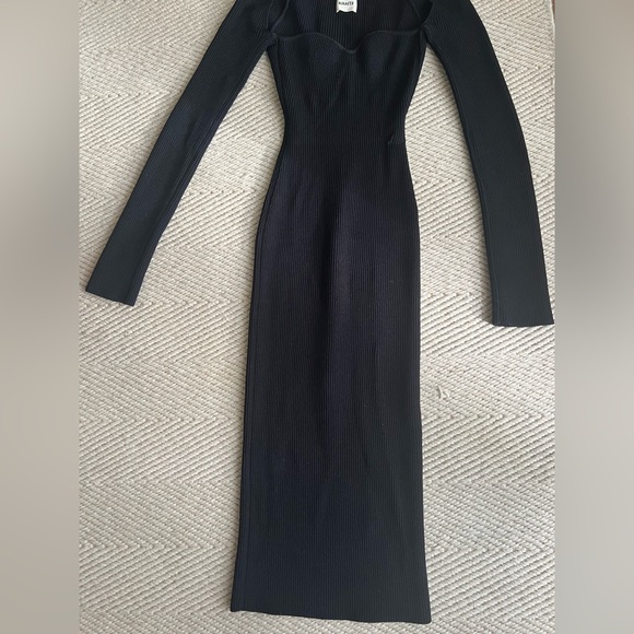 KHAITE long sleeve bustier Beth dress XS - Picture 2 of 5